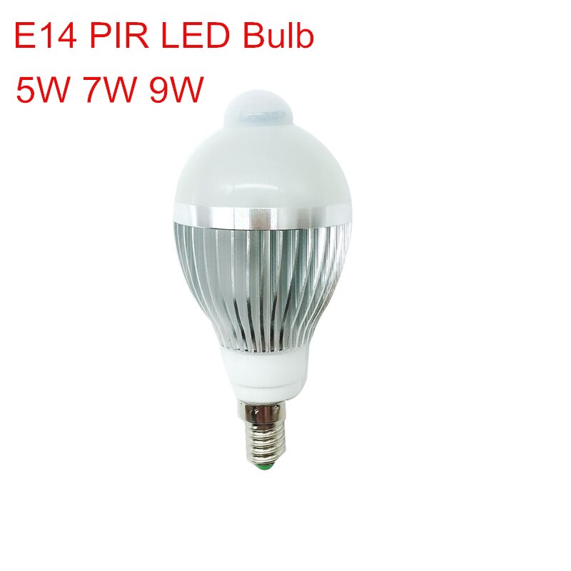 PIR    E14 AC85-265V LED  5W 7W 9W ڵ..